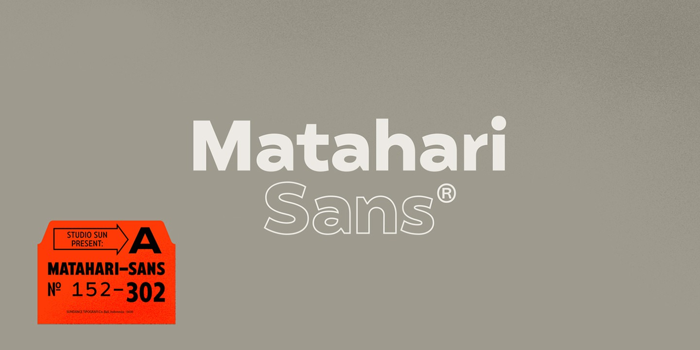 Пример шрифта Matahari Sans #15